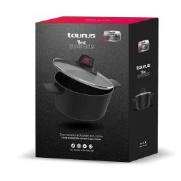 Cacerola Con Tapa Taurus KCK4020 Negro 2 L 20 cm