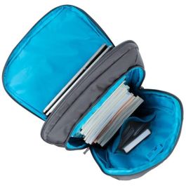 Rivacase Alpendorf 7569 Mochila urbana para portátil 17.3" gris de poliéster reciclado, resistente al agua