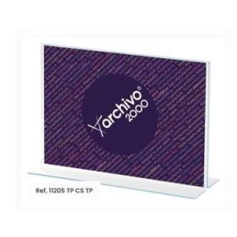 Archivo 2000 Expositor Sobremesa En Forma De T Din A5 Horizontal 75x210x155 mm Cristal Transparente Precio: 2.6899994. SKU: B1KAA3KN9X