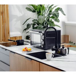 Adler ad 6026 Horno Eléctrico con Convección y Asador, 1800W, 48L, Acero Inoxidable, 90-230°C, Temporizador 60 min