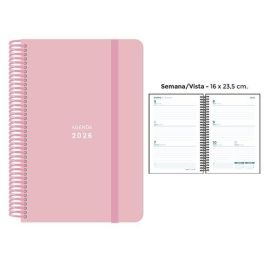 Agenda Anual (2026) Senfort Pastel Espiral Tapa Pp Con Goma 160X235 S/V Rosa Precio: 11.68999997. SKU: B12BRMA7AM