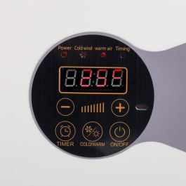 Calefactor Split de Pared PTC + Ventilador 1800W con Control Remoto, Termostato, Temporizador y Programable - Hasta 30m² - Blanco