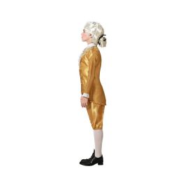 Disfraz de Carnaval Cortesano Dorado para Niño 3-4 Años, Traje Completo de Época con Camiseta, Chaqueta y Pantalón Disfraz de Carnaval Cortesano Dorado para Niño 3-4 Años, Traje Completo de Época con Camiseta, Chaqueta y Pantalón