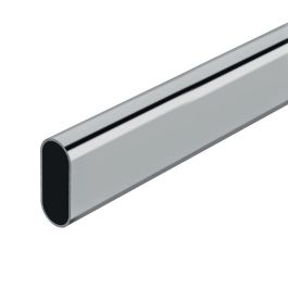 Cintacor - Stor Planet Barra de armario ovalada cromada 200cm, metal, acabado brillo Precio: 10.89. SKU: S7917766