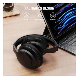 4smarts SkyBuds Wave Auriculares Bluetooth Inalámbrico y Alámbrico Diadema Negro