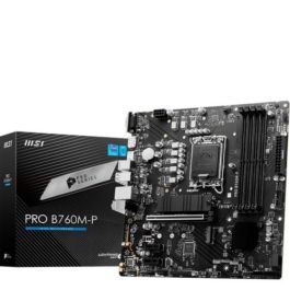 MSI Placa Base PRO B760M-P (911-7E02-009) Intel B760, Socket 1700, 4 DDR5, Micro ATX
