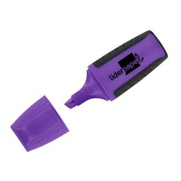 Rotulador Liderpapel Mini Fluorescente Violeta 12 unidades