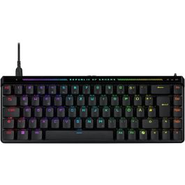 ASUS ROG Falchion ACE HFX Teclado Gaming con Switch Magnético, Alámbrico USB, QWERTZ Alemán, Retroiluminación RGB, Negro