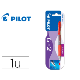 Bolígrafo Pilot G-2 Rojo Tinta Gel Retráctil Sujeción de Caucho Trazo 0,4 mm en Blister Precio: 1.98999988. SKU: B12ZPWL9KQ