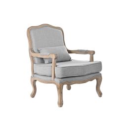 Sillon Tradicional DKD Home Decor Gris Claro Natural 66 x 94 x 69 cm Precio: 408.50000026. SKU: B1KERAW46Q