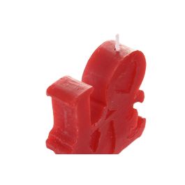 DKD Home Decor Vela San Valentin Urban Rojo Cera Parafina 2 x 6 x 7 cm (48 Unidades)