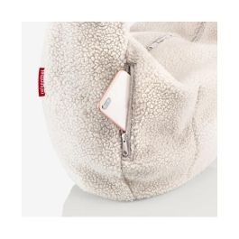 Reisenthel Moonbag Bolso Grande Blanco Teddy Sand, 24 L, Poliéster, 48 x 14 x 33 cm