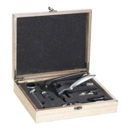 5Five Box de madera sommelier 9 piezas - Conjunto de vinos con abridor, termómetro, tapón y más Precio: 35.78999952. SKU: S7909763
