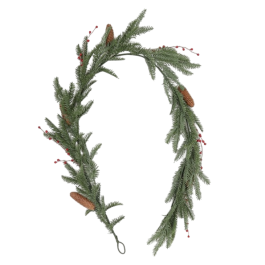 DKD Home Decor Guirnalda de Navidad Alpina Verde Marrón 200cm PVC con 35 LEDs y Piñas (Pack de 2) Precio: 41.89000035. SKU: B1HRDSQ4TF