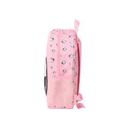 SAFTA Mochila 3D Snoopy 33cm con Diseño Frontal Termoconformado y Bolsillo Lateral Portabotellas