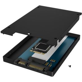 ICY BOX Adaptador M.2 SATA a 2.5" SATA SSD Externo 6 Gbit/s Negro para Unidades M.2 2230/42/60/80