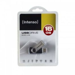 Memoria USB INTENSO 3503470 16 GB Llavero Negro Negro/Plateado DDR3 SDRAM Precio: 7.49999987. SKU: S0200489
