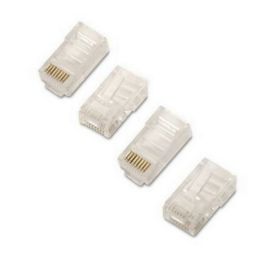 Conector RJ45 Categoría 5 UTP NANOCABLE 10.21.0102-100 100 pcs Transparente