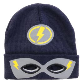 Sensly Gorro Infantil Superhéroe-Gato con Antifaz Talla Única El borde al desdoblarse se convierte en antifaz