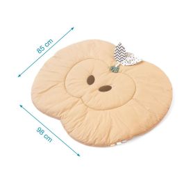 KioKids Mantita de Actividades de Algodón en Forma de Manzana para Bebé +2 Meses con Mordedor de Silicona y Sonajero