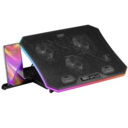 Mars Gaming MNBC6 Soporte Refrigerante XL para Portátiles hasta 19", 3 Ventiladores, Iluminación ARGB, 7 Posiciones Precio: 31.78999967. SKU: S0233935
