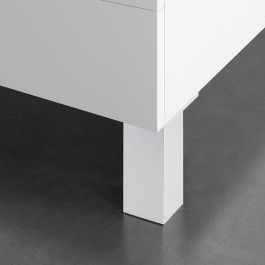 Rei Pata esquinera cuadrada mod.972 ABS acabado aluminio 4,2x4,2x10cm para muebles bajos Rei Pata esquinera cuadrada mod.972 ABS acabado aluminio 4,2x4,2x10cm para muebles bajos
