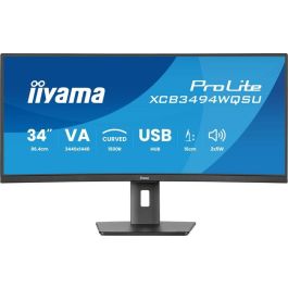 iiyama XCB3494WQSU-B1 Monitor Curvo 34 Pulgadas VA UWQHD 21:9 Flicker-Free Luz Azul