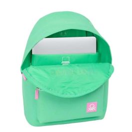 Safta Mochila para Portátil con compatibilidad de hasta 14.1 pulgadas, de la Colección Benetton Mint, dimensiones 410x310x160 mm. Safta Mochila para Portátil con compatibilidad de hasta 14.1 pulgadas, de la Colección Benetton Mint, dimensiones 410x310x160 mm.