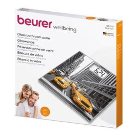 Beurer GS-203 NEW YORK Báscula Digital de Vidrio para Baño, Pantalla Retroiluminada, Plataforma Extra Plana 1.9 cm, Diseño Estampado Nueva York Beurer GS-203 NEW YORK Báscula Digital de Vidrio para Baño, Pantalla Retroiluminada, Plataforma Extra Plana 1.9 cm, Diseño Estampado Nueva York