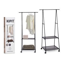 Perchero de Metal Kipit 157 cm Negro con Ruedas - 45x55x157 cm (4 Unidades) Precio: 43.49999973. SKU: S3608044