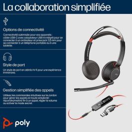 Poly Poly Blackwire C5220 USB-C Headset +Inline Cable (Bulk) Poly Poly Blackwire C5220 USB-C Headset +Inline Cable (Bulk)