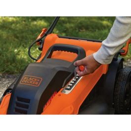BLACK & DECKER Cortacésped eléctrico 48 cm 2000W, función mulching, 7 alturas de corte 30-100mm y recogedor 50L