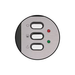 Argon Cafetera de Brazo 20 Bares 1,6L 850W con Acabado Mate de Acero Inoxidable y Plástico en Plata/Negro 23.5x28x27.5 cm (2 Unidades)