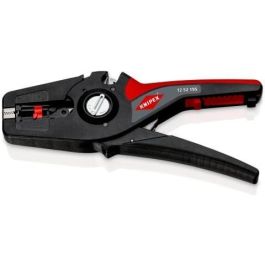 Knipex Alicate Abrazadera PreciStrip16 Automático para Cables AWG 6, Pelacables Negro/Rojo 190mm