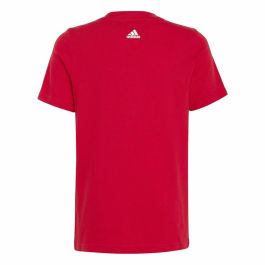 Camiseta de Manga Corta Infantil Adidas Lin Roja