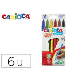 Carioca Rotulador Joy Punta Fina, Colores Surtidos, Estuche 6 Unidades Precio: 0.99598004. SKU: B1GF8BYG6Z