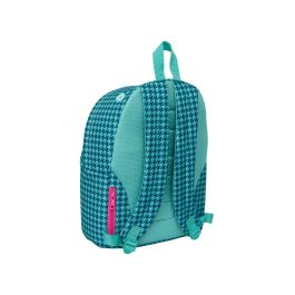 Mochila Safta Para Portatil 14,1-' Nait Nait Pata De Gallo Verde 410x310x160 mm