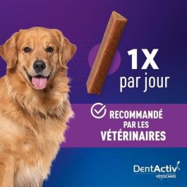 Vetocanis VET3428170007341 DentActiv Barritas de Higiene Bucal para Perros de más de 15 kg, Sabor Vacuno, 7 Unidades