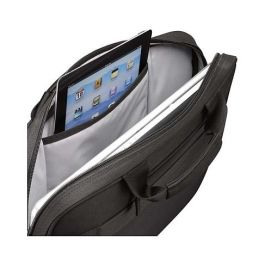 CaseLogic DLC117 Bolsa Bandolera para Portátil de 17.3", Nylon Negro, con Compartimento para Tableta iPad y Cualquier Marca, 800g