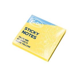 Taco Notas Forofis 80H 76X76 Amarillo Neon 12 unidades Precio: 6.69000046. SKU: B1DQ7J8PTR