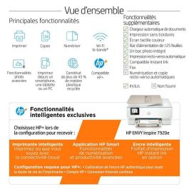 HP ENVY Inspire 7920e Impresora Multifunción Inalámbrica para Hogar, Compatible con HP+ y Fotos/Documentos