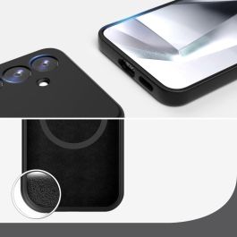 4smarts Funda Cupertino para Samsung Galaxy A56 Negra de Silicona y Microfibra