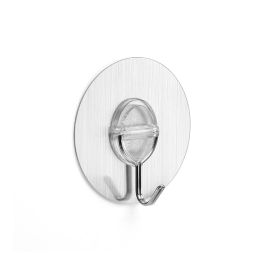Inofix Colgador adherente reutilizable con gancho móvil acero inoxidable 1292-7