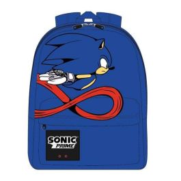 Mochila escolar grande sonic prime 32.0 x 12.0 x 42.0 cm