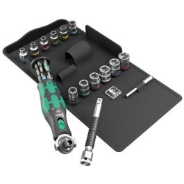 Wera 8009 Juego de Enchufes Zyklop Pocket Set 3, Llave Carraca / Destornillador 1/4" Métrico, 27 Piezas Precio: 161.49999954. SKU: B1A5KRJ6DA