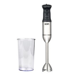 Edm Batidora de mano 1000W, mango ergonómico, 2 velocidades + turbo, vaso mezclador 600ml, cuchillas acero inoxidable Precio: 25.99000019. SKU: S7910838