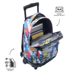 Totto Mochila Escolar Renglones MA03ECO006-2416P-6YB Grande 35L 32x45.5x18 cm