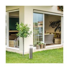 RABALUX RAB-7828 Lámpara de Suelo Exterior Lisbon LED 7W 560Lm IP54 4000K Blanco Natural Acero Inoxidable