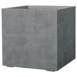 Deroma 9H83ZSZ217 Maceta Cubo Millennium R con ruedas y reserva de agua Gris Ceniza 49 cm
