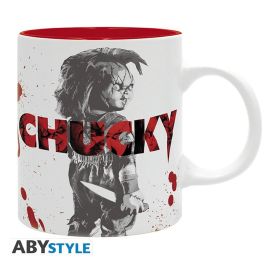 Abystyle Taza Oficial Chucky Child's Play, Pack 2 Cerámica 320ml, Apta Microondas y Lavavajillas, Para Fans Cine de Terror